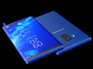 samsung galaxy note 9 blue concept 3D Модель