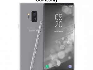 Samsung Galaxy Note 9 серый концепт 3D Модель