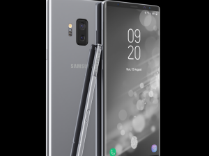 samsung galaxy note 9 gray concept 3D Model
