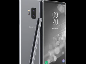 samsung galaxy note 9 gray concept 3D Model