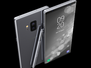 samsung galaxy note 9 gray concept 3D Model