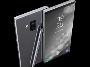 samsung galaxy note 9 gray concept 3D Model