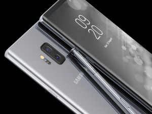 samsung galaxy note 9 gray concept 3D Model