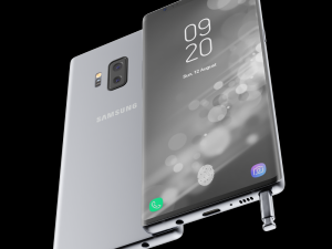 samsung galaxy note 9 gray concept 3D Model