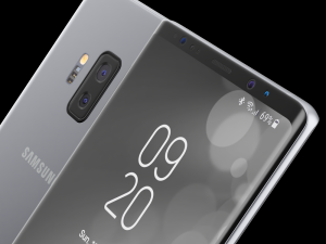 samsung galaxy note 9 gray concept 3D Model