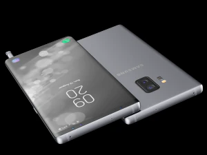 samsung galaxy note 9 gray concept 3D Model