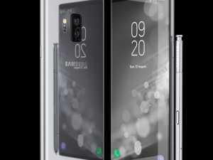 samsung galaxy note 9 gray concept 3D Model