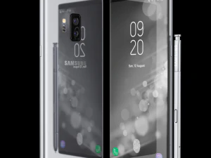 samsung galaxy note 9 gray concept 3D Model