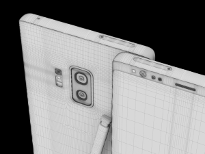 samsung galaxy note 9 gray concept 3D Model