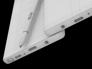 samsung galaxy note 9 gray concept 3D Model