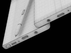samsung galaxy note 9 gray concept 3D Model