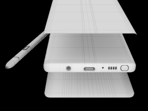 samsung galaxy note 9 gray concept 3D Model