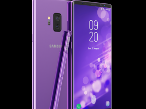 samsung galaxy note 9 purple concept 3Dモデル