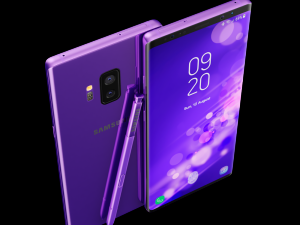 samsung galaxy note 9 purple concept 3Dモデル