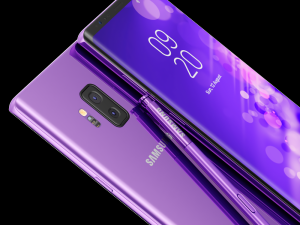 samsung galaxy note 9 purple concept 3Dモデル