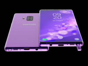 samsung galaxy note 9 purple concept 3Dモデル