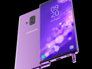 samsung galaxy note 9 purple concept 3Dモデル