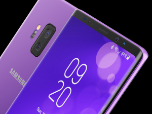 samsung galaxy note 9 purple concept 3Dモデル