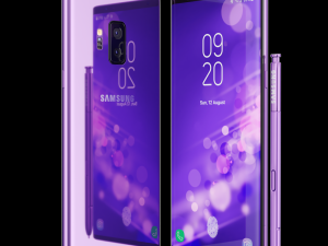 samsung galaxy note 9 purple concept 3Dモデル
