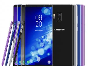 samsung galaxy note 9 all colors concept 3D Model