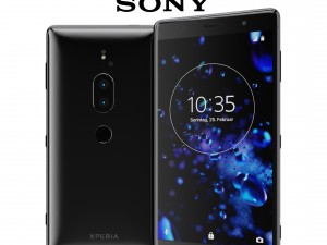 sony xperia xz2 premium black 3D Model