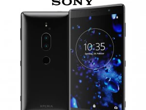 sony xperia xz2 premium black 3D Model