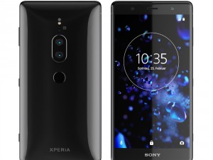 sony xperia xz2 premium black 3D Model