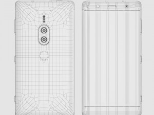 sony xperia xz2 premium black 3D Model