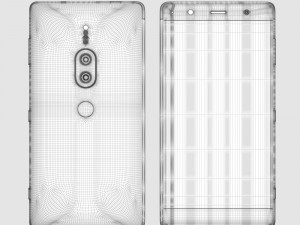 sony xperia xz2 premium black 3D Model
