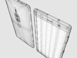 sony xperia xz2 premium black 3D Model