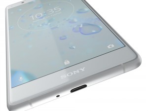 sony xperia xz2 premium silver Model 3D