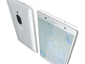 sony xperia xz2 premium silver 3D Model