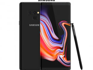samsung galaxy note 9 midnight black 3D Model