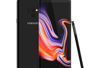 samsung galaxy note 9 midnight black 3D Model