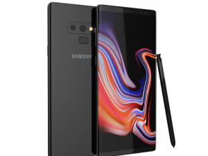samsung galaxy note 9 midnight black 3D Model