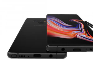 samsung galaxy note 9 midnight black 3D Model