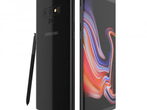samsung galaxy note 9 midnight black 3D Model