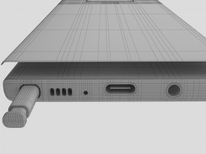 samsung galaxy note 9 midnight black Modello 3D
