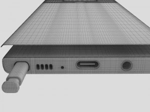 samsung galaxy note 9 midnight black 3D Model