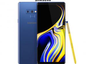 サムスンギャラクシーノート9オーシャンブルー 3Dモデル