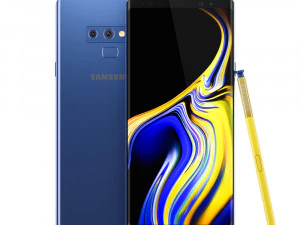 samsung galaxy note 9 ocean blue 3D Model