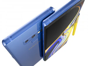 samsung galaxy note 9 ocean blue 3D Model