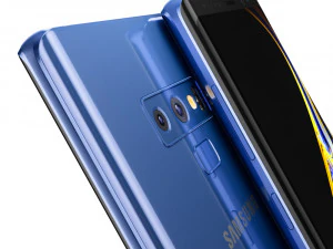 samsung galaxy note 9 ocean blue 3D Model