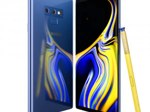 samsung galaxy note 9 ocean blue 3D Model
