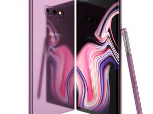 samsung galaxy note 9 lavender purple 3D Model