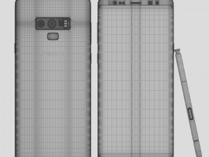 samsung galaxy note 9 all colors 3D मॉडल