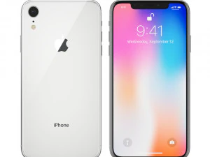 elma iphone 9 beyaz 3D Model