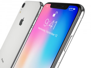 apple iphone 9 white 3D मॉडल