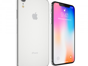 apple iphone 9 white 3D मॉडल