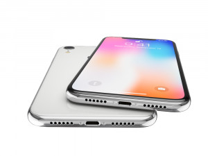 apple iphone 9 white 3D मॉडल